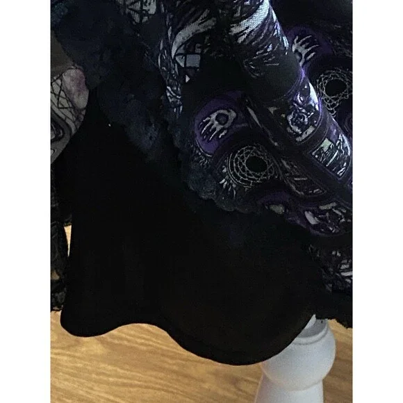 Hot Topic Cosmic Aura Sz MD Stained Glass Mesh Dress Whimsygoth Witch Sleeveless - Picture 7 of 16